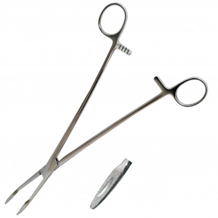 Корнцанг по Maier, прямий. Довжина 26,0 см